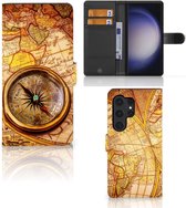GSM Hoesje Geschikt voor Samsung Galaxy S24 Ultra Magnet Case Kompas