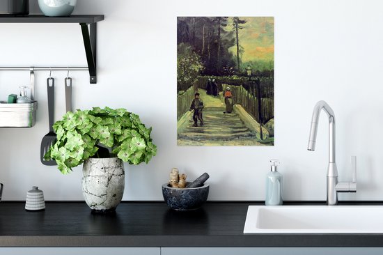 Affiche Chemin en pente à Montmartre - Vincent van Gogh - 30x40 cm