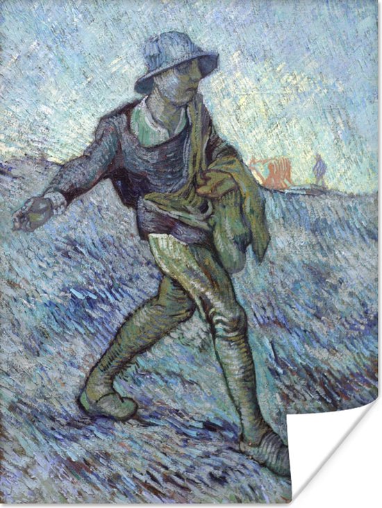 Poster De zaaier (naar Millet) - Vincent van Gogh - 90x120 cm