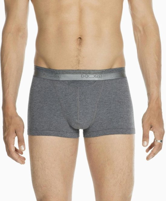 HOM HO1 boxer briefs (1-pack) - heren boxer kort met horizontale gulp - antraciet - Maat: XXL