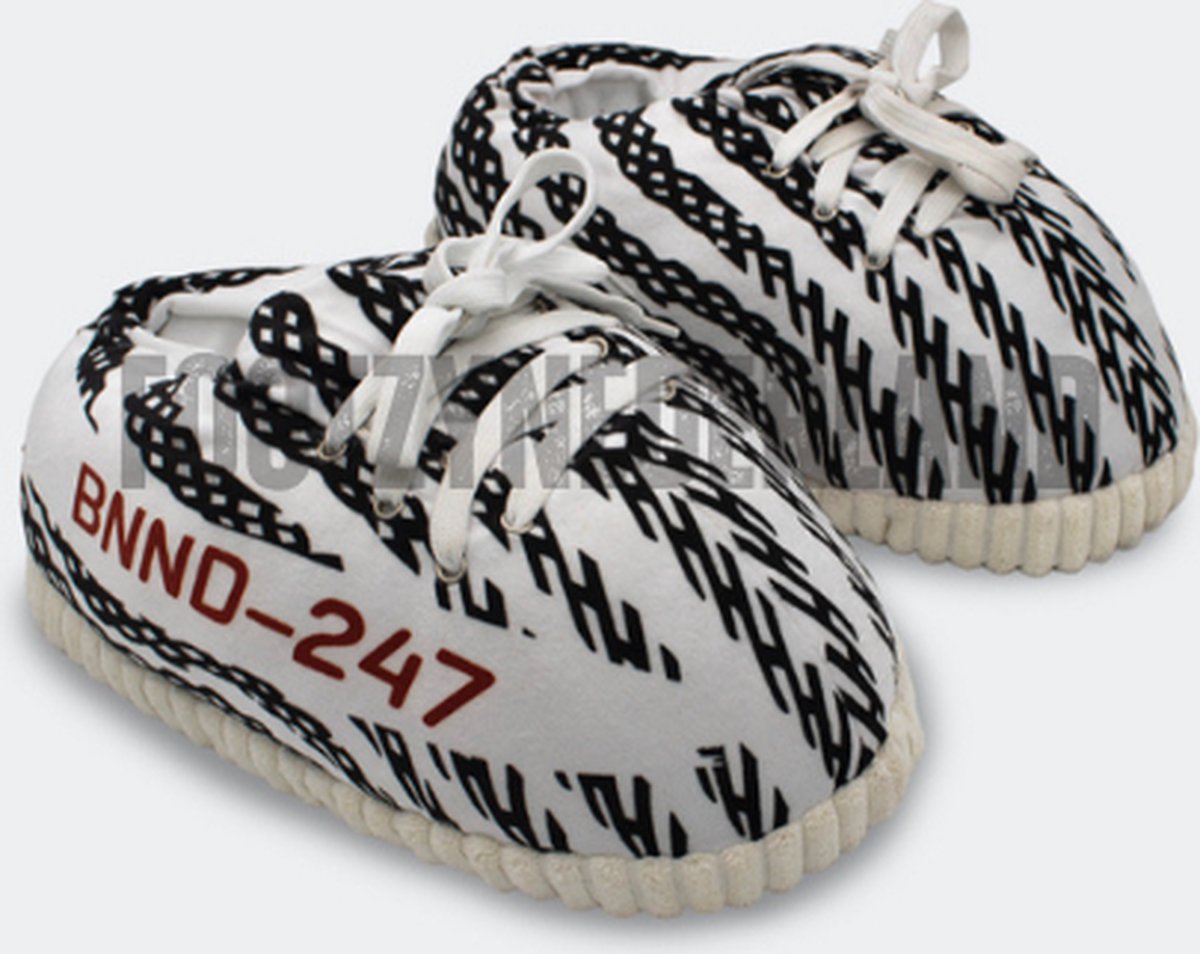 Footzynederland®YZY Zebra - Sneaker sloffen - yeezy stijl - One size fits all - Pantoffels - nike stijl