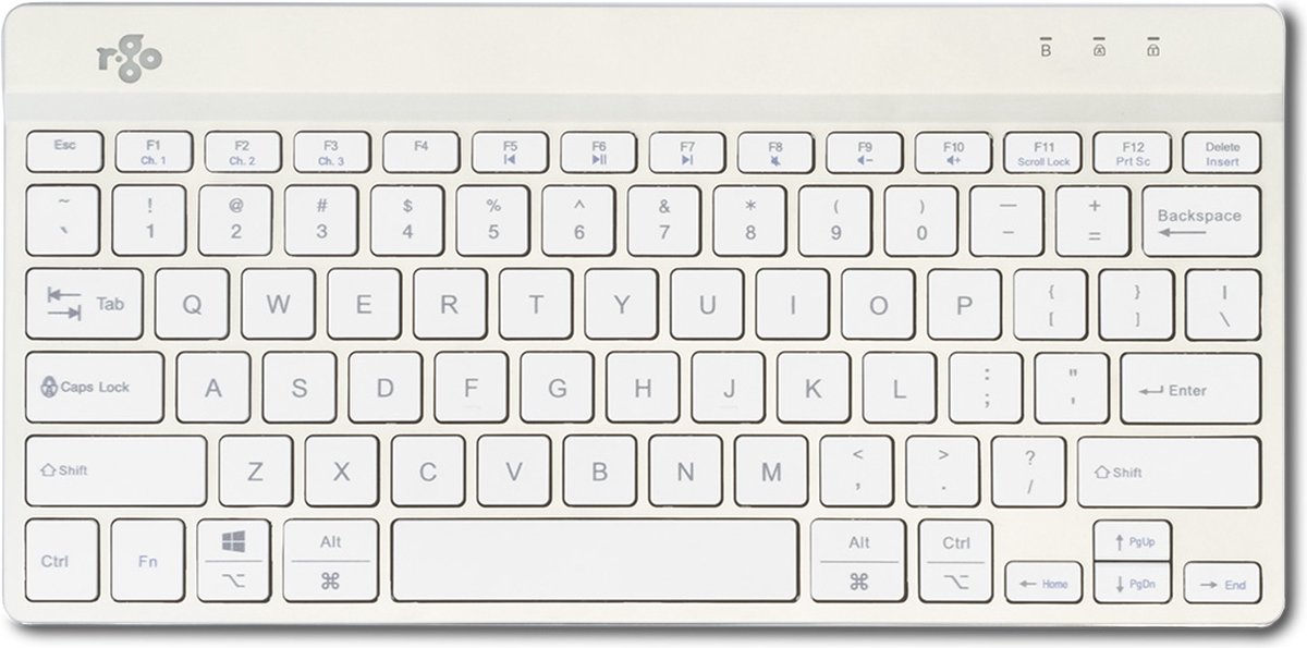 R-Go Tools Compact Break R-Go toetsenbord, QWERTY (US), Bluetooth, Wit