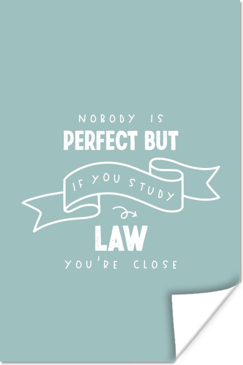Poster Quote - Wet - Studenten - 60x90 cm