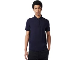 Lacoste Paris Regular Fit Stretch Cotton Piqué Poloshirt Met Korte Mouwen Blauw XS Man