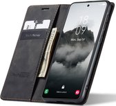 Hoesje geschikt voor Samsung Galaxy S24 - Book Case Leer Slimline Zwart