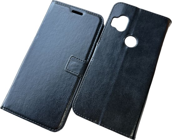 Étui portefeuille et Bookcase adapté à : Motorola Moto One Hyper - Zwart