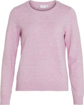 Vila Sweater Viril O-neck L/s Knit Top - Noos 14054177 Pastel Lavender Femme Taille - L