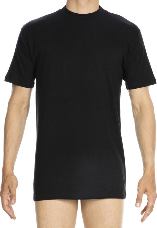 HOM Harro New T-shirt (1-pack) - O-hals - zwart - Maat: XL