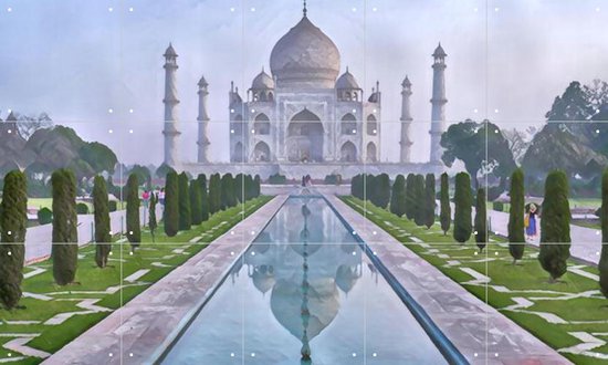IXXI India Taj Mahal - Wanddecoratie - Schilderijen - 100 x 60 cm
