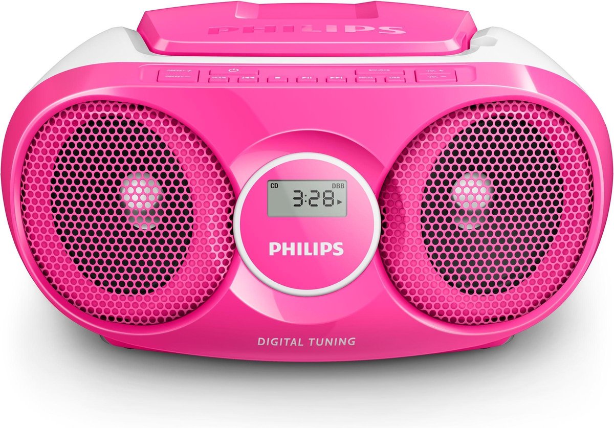 Kust bevroren Vermomd Philips AZ215C - Radio/CD-speler - Roze | bol.com