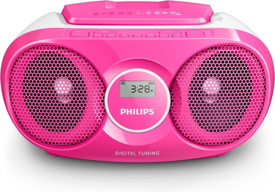 Controverse behang Ongemak Philips AZ215C - Radio/CD-speler - Roze | bol.com