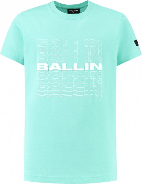 Ballin Amsterdam - T-shirts slim fit Garçons Crewneck SS - Menthe foncée - Taille 10