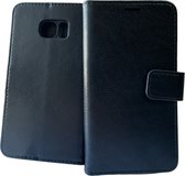 Portemonnee Book Case Hoesje Geschikt voor: Samsung Galaxy S6 Edge - Zwart