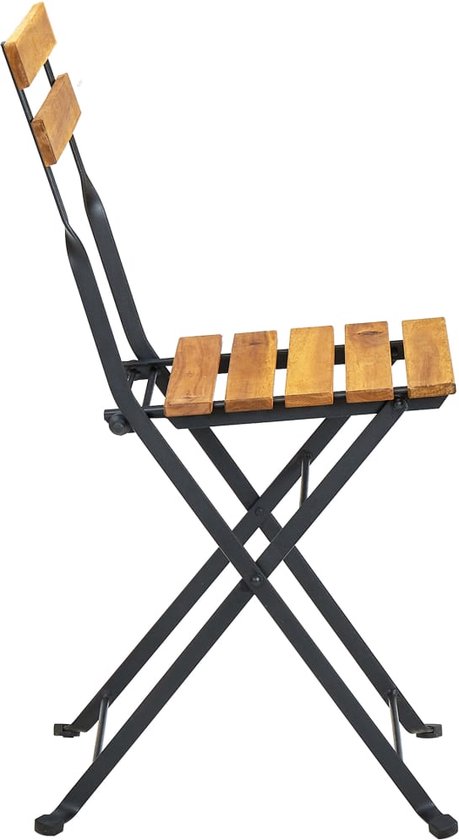 vidaXL Acaciahouten Tuinstoelen - Armstoel - Set van 2 - 70x70x62 cm
