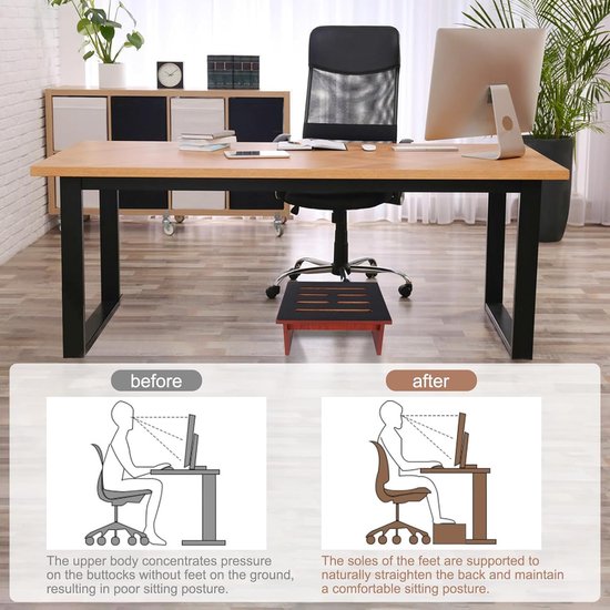 Een houten opstapkruk 5,5 inch voor volwassenen en senioren met antislip rubberen pad, voor binnen en buiten, draagbare houten opstahulp voor badkamer, keuken (natuurlijk, 14 cm