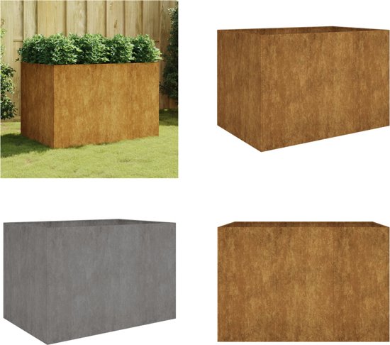 Plantenbak verhoogd 160x40x45 cm cortenstaal roestig kopen