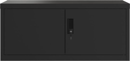 Armoire de bureau Anthracite 90x40x102 cm Acier - Meuble De Bureau - Armoire De Rangement - Classeur - Armoire Métallique - Organisation De Bureau - Home & Living