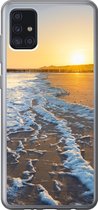 Geschikt voor Samsung Galaxy A52 5G hoesje - Het strand bij Domburg - Siliconen Telefoonhoesje