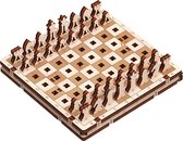 Mr. Playwood Game Chess - 3D houten puzzel - Bouwpakket hout - DIY - Knutselen - Miniatuur - 44 onderdelen