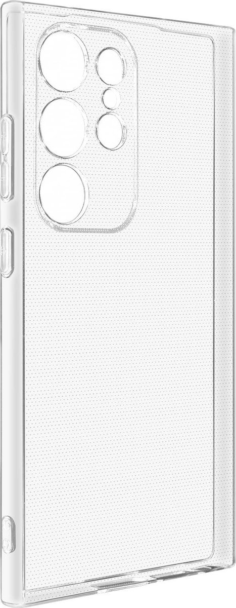 Avizar Case Geschikt voor Samsung Galaxy S24 Ultra Zacht Siliconen Dun 2mm, Transparant