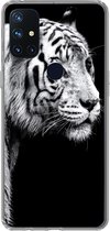 Geschikt voor OnePlus Nord N10 5G hoesje - Tijger - Wilde dieren - Licht - Siliconen Telefoonhoesje