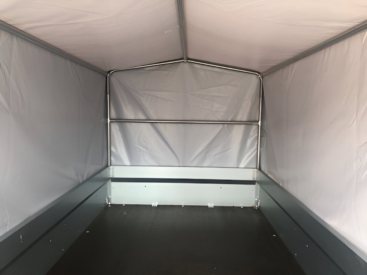 Humbauer aanhangwagen - aanhanger met verlichting - 750 kg - huif - afdekzeil – foto 5