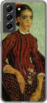 Telefoonhoesje Geschikt voor Samsung Galaxy S21 FE hoesje - La Mousmé - Vincent van Gogh - Siliconen Telefoonhoesje Telefoonhoesje