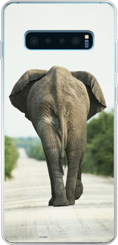 Coque Samsung Galaxy S10 Plus - Dos d'éléphant - Coque de téléphone en Siliconen