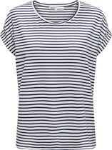 ONLY ONLMOSTER STRIPE S/ S O-NECK TOP JRS NOOS T-shirt femme - Taille S