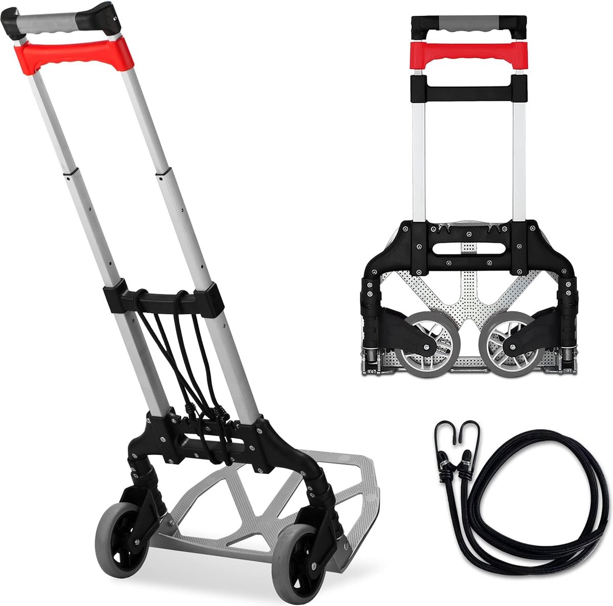 Opvouwbare steekwagen 70 kg inklapbaar aluminium steekwagen handwagen industriële en handtrolley