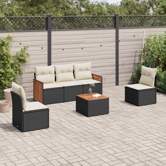 vidaXL-6-delige-Loungeset-met-kussens-poly-rattan-zwart