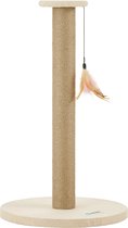 Bol.com ACAZA Krabpaal - Krabpaal voor Katten - Kattenkrabpaal - 64 cm - Beige - Kattenpaal - Krabpalen aanbieding