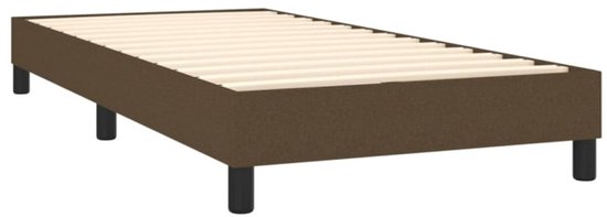 vidaXL-Boxspring-met-matras-stof-donkerbruin-90x200-cm
