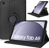 Draaibaar Hoesje - Rotation Tabletcase - Multi stand Case Geschikt voor: Samsung Galaxy Tab A9 8.7 inch 2023 (Model: SM-X110 / SM-X115 / SM-X117) Zwart