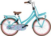 Popal Daily Dutch Basic+ N3 - Vélo de transport Kinder - 22 pouces - Filles - Logos réfléchissants - Turquoise