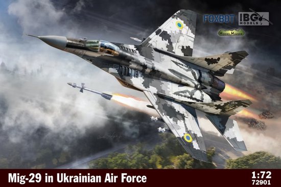 IBG Models Modelbouwpakket Militaire voertuigen - 72901 MiG-29 in Ukrainian Air Force - Limited Edition Plastic - 1:72 - Modelbouw