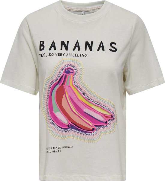 ONLY ONLBLINIS LIFE S/S FRUIT TOP BOX JRS Dames T-shirt