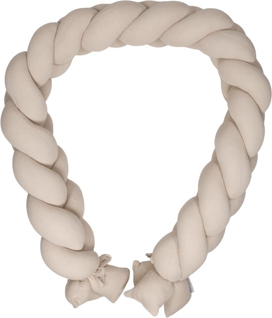 MamaLoes Tour de Cotton tressé en coton doux écru 210 cm ML020504