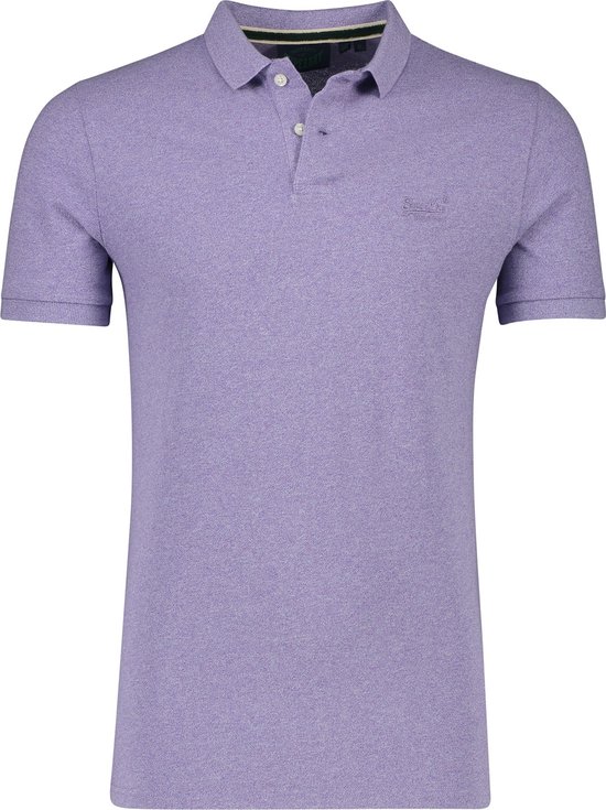 Superdry polo manches courtes violet