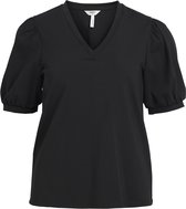 Object Objcaroline S/s Top Tops & T-shirts Dames - Shirt - Zwart - Maat XS