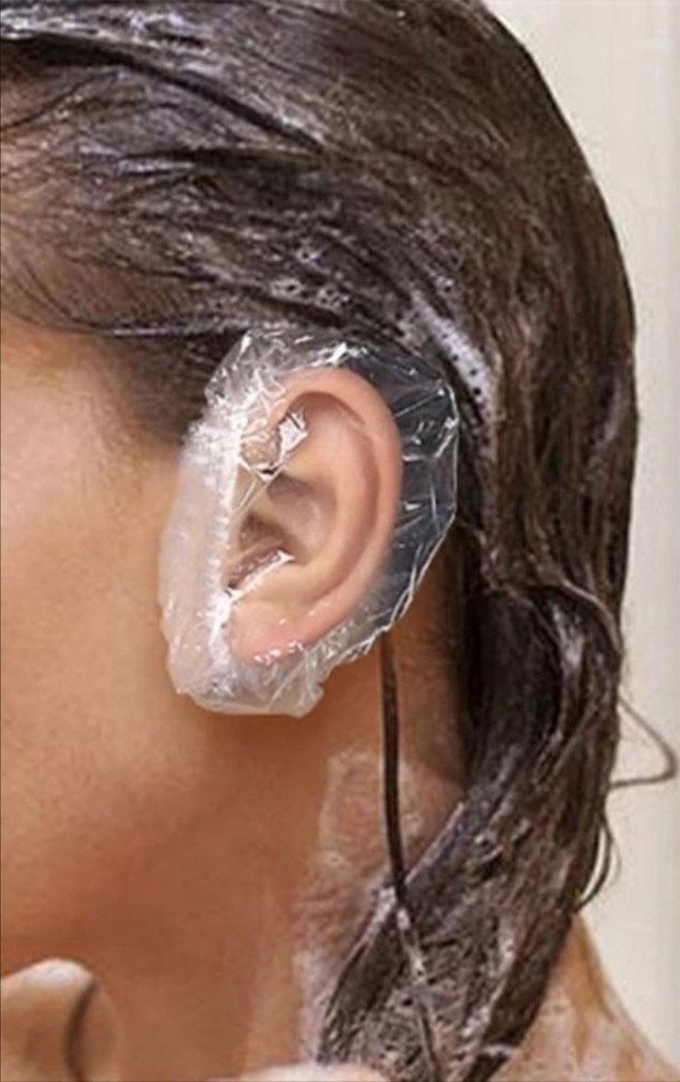 *** 50 waterdichte Oorcaps - Haarverf oorbeschermer - Douche Oorbeschermer - Salon Kapper - van Heble® ***