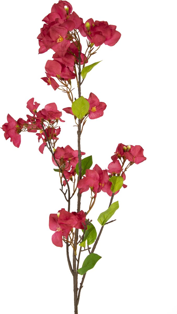 Easyplants Kunstbloem Bougainvillea 120 cm bordeaux | Zijde | Nepbloemen | bordeaux | Onderhoudsvrij | Kant-en-klaar