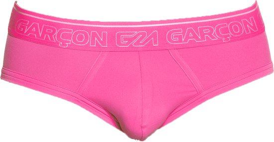 Garçon Neon Pink Brief - MAAT S - Heren Ondergoed - Slip voor Man - Mannen Slip