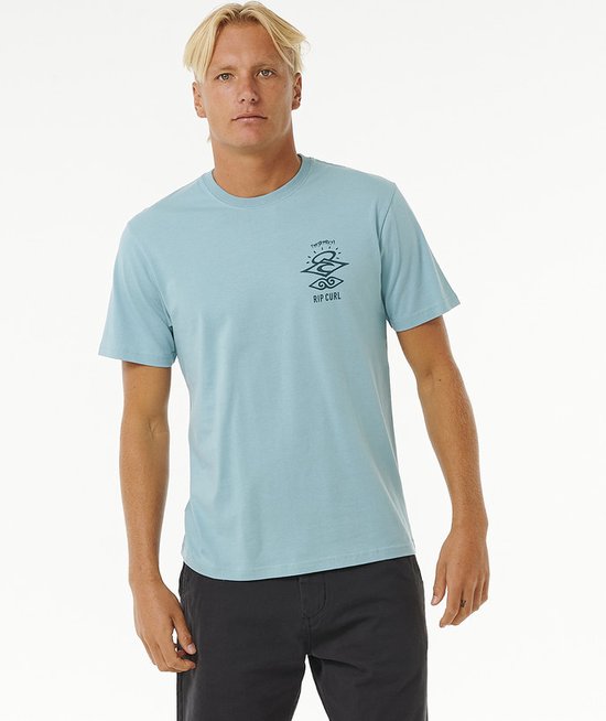 Rip Curl Search Icon Tee - Dusty Blue