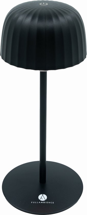 Fullambience Tafellamp Oplaadbaar – Draadloos en Dimbaar – Moderne Touch Lamp – Waterdicht - Nachtlamp Slaapkamer - Zwart