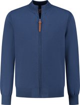 MGO Ian - Cardigan Homme Maille Fine - Blauw - Taille XXL