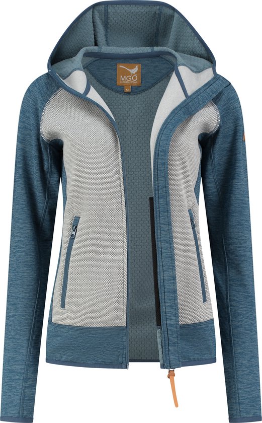 Foto: Mgo clara damesvest fleece voering blauw