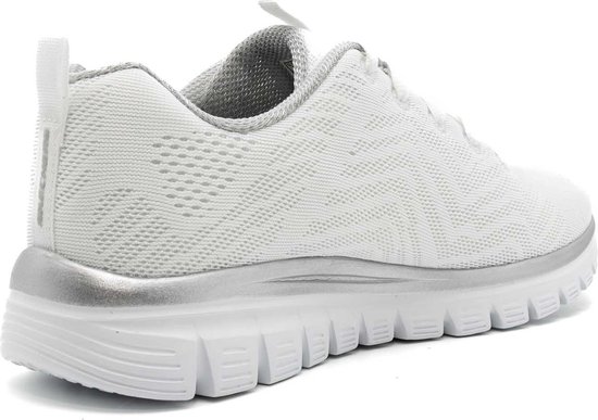 Skechers - GRACEFUL - GET CONNECTED - White Silver