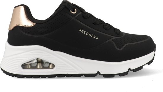 Skechers Uno Gen1 Kinder Sneakers 310545l-blk - Kleur Zwart-wit - Maat 35