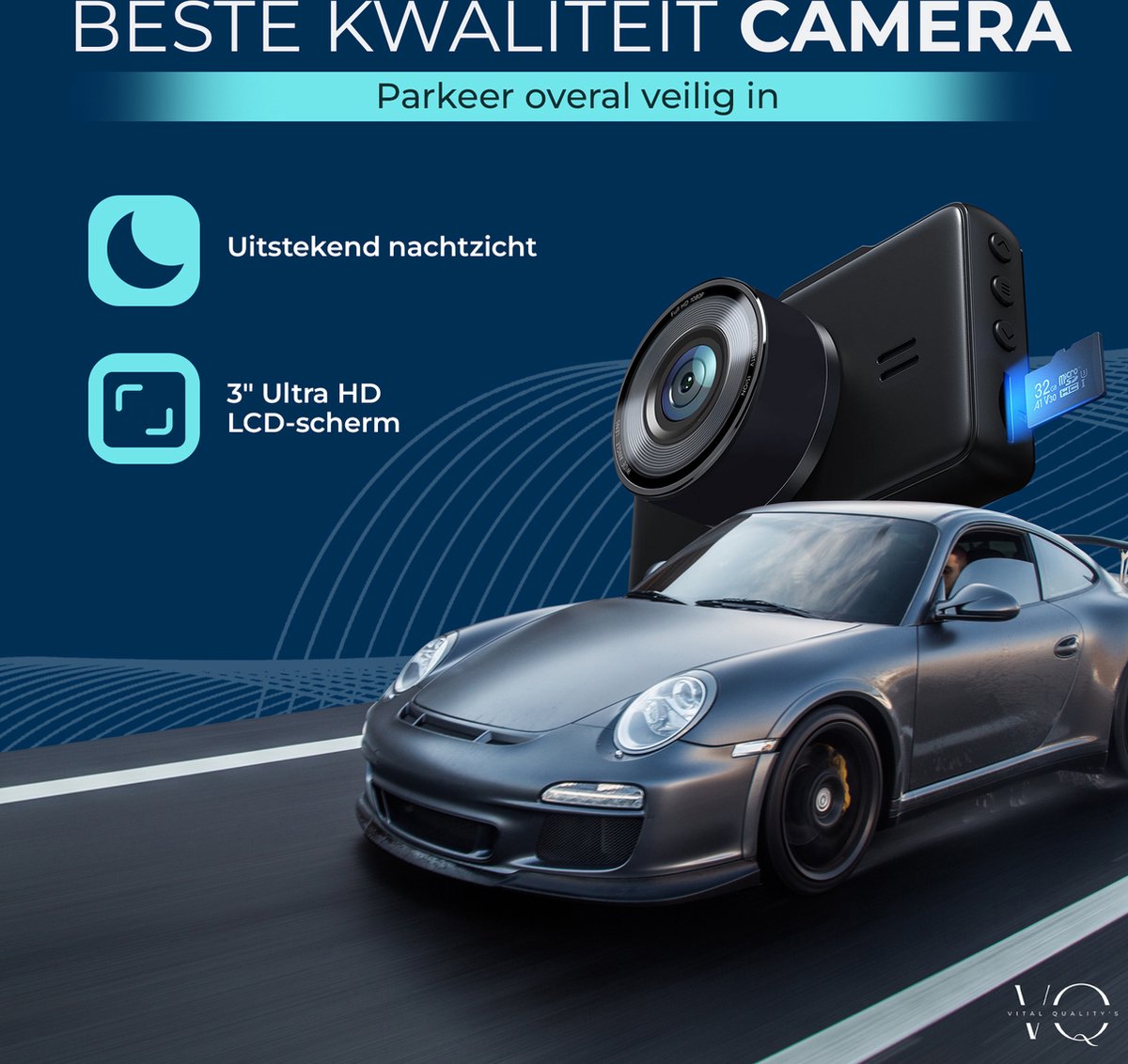Dashcam Voor Auto Camera Voor 1080p Full HD - Incl. 64GB SD-kaart - Nachtvisie – foto 4